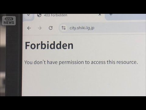 全国の自治体でホームページ開けず　補助金のオンライン申請など業務に支障か(2026年2月25日) サムネイル