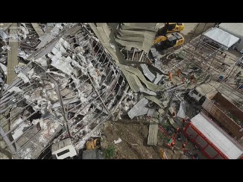 “ごみの山”崩落　4人死亡34人不明　比の廃棄物処理施設　地震と台風で地盤不安定か(2026年1月10日) サムネイル