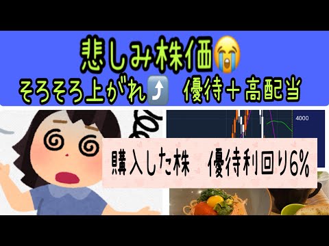 【株主優待】悲しみ株価😭そろそろ上がれ優待＋高配当銘柄と購入した株優待利回り6% サムネイル