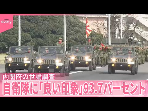 【自衛隊】「良い印象」93.7パーセント  内閣府の世論調査 サムネイル