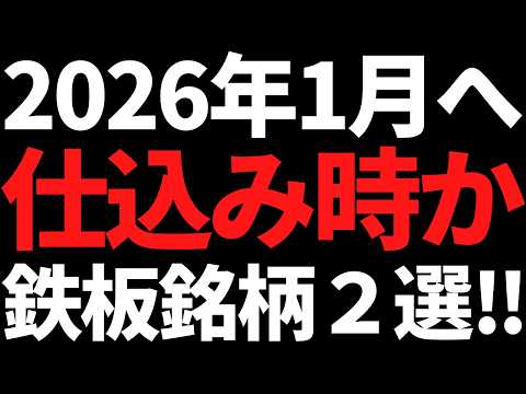 2026年1月に向けてイマが仕込み時！株高要因２つと鉄板銘柄２選 サムネイル