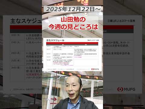 今週の見どころは？2025年12月22日～ #投資 #日経平均 #shorts サムネイル