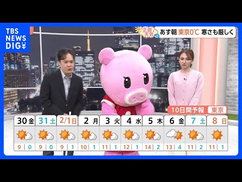 【1月30日 関東の天気】記録的少雨 関東のこの先は？｜TBS NEWS DIG サムネイル