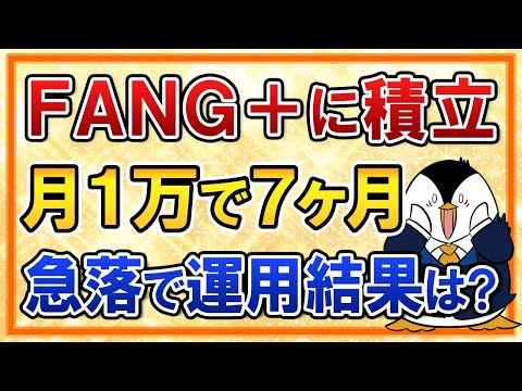 【急落】FANG+に積立したらどうなる？月1万で7ヶ月の運用結果を公開 サムネイル