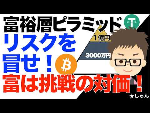 富裕層ピラミッド！ビットコイン（BTC）！〜リスクを冒せ！富は挑戦の対価だ！ サムネイル