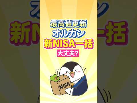 【最高値更新】オルカン、新NISA一括投資して大丈夫？ サムネイル