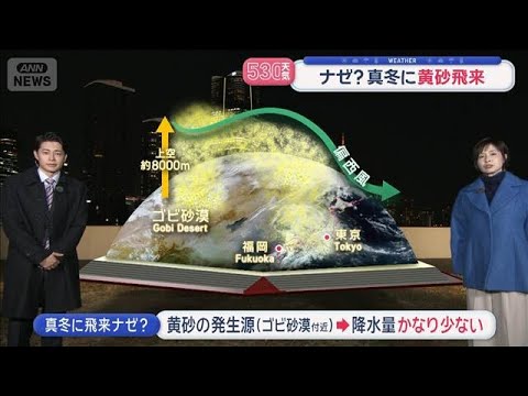 【全国の天気】北日本の雨や雪あす弱まる　各地4月の暖かさ　黄砂も飛来で外干しNG【スーパーJチャンネル】(2026年1… サムネイル