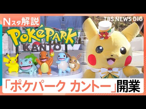 600匹超のポケモンに出会える「ポケパーク カントー」オープン、キャラクター×テーマパーク なぜ続々？【Nスタ解説】｜… サムネイル