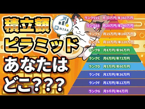 【頂点を目指せ！】積立額ピラミッドあなたはどこ？ サムネイル