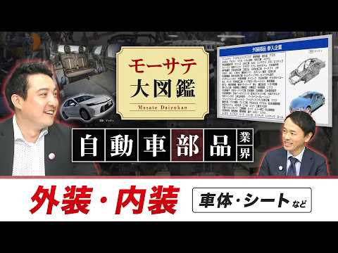 自動車部品業界③～外装・内装（車体・シートなど）～【モーサテ大図鑑】 サムネイル