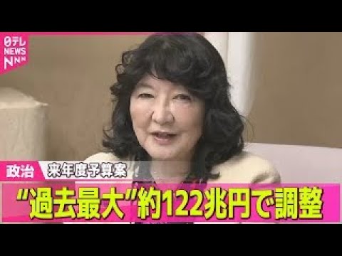 【政治】来年度予算案、“過去最大”約122兆円で調整 ── 政治ニュースまとめ （日テレNEWS LIVE） サムネイル