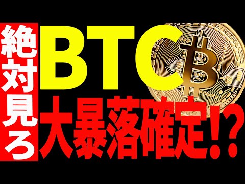 ⚠️ビットコイン大暴落確定⁉⚠️この動画を必ず見て備えてください！【仮想通貨】 サムネイル