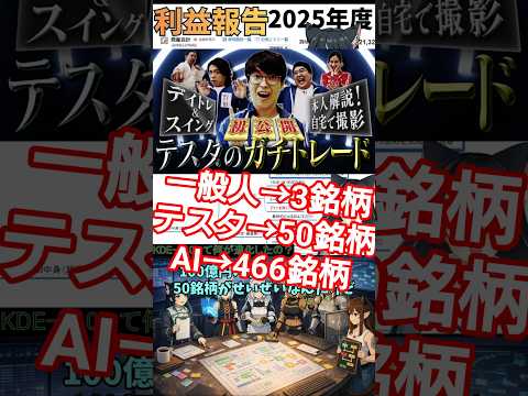 人間、2〜3銘柄が限界。だから466銘柄監視にした　投資系VTuber サムネイル