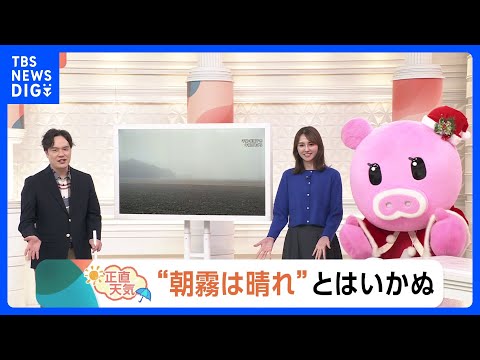 【12月26日 関東の天気】 関東地方25日夜は広く雨に　冬型26日は北風吹きすさぶ｜TBS NEWS DIG サムネイル