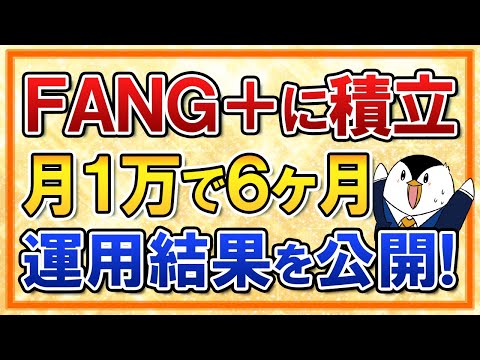 【検証】FANG+に積立したらどうなる？月1万で6ヶ月の運用結果を公開 サムネイル