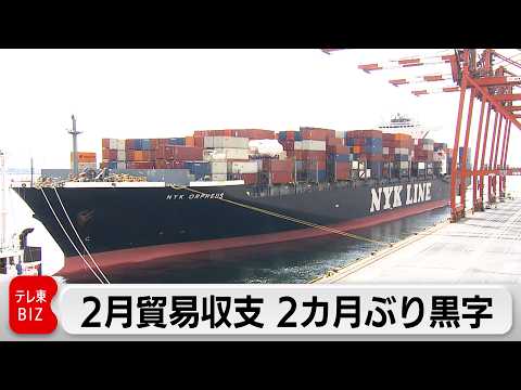 2月の貿易統計　半導体など輸出好調で2カ月ぶりの黒字　対米8.0％減　財務省発表 サムネイル