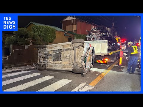 神奈川・平塚市で大型トラックが6台の車に突っ込む 「気を失っていたみたい」との証言も　4人軽傷｜TBS NEWS DIG サムネイル