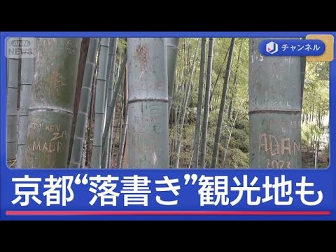 京都 竹林“落書き”人気観光地でも　嵐山“新対策”も続く被害【スーパーJチャンネル】(2026年1月8日) サムネイル
