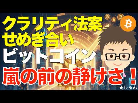 ビットコイン（BTC)！嵐の前の静けさ！〜クラリティ法案でせめぎ合い！ サムネイル