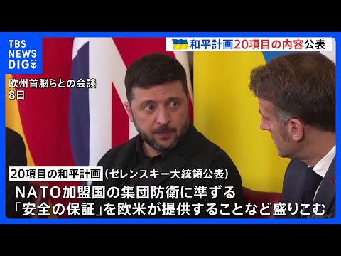 ゼレンスキー大統領がウクライナめぐる「20項目の和平計画」初公表 「安全の保証」提供など盛り込み　ロシア側は大幅修正要… サムネイル