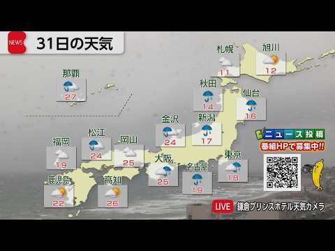 3月31日の天気 サムネイル