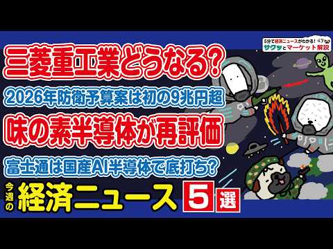 防衛関連株再燃？/アドバンテスト成長投資へCB発行/富士通は純国産AI開発へ/地銀の再編続くか？/味の素の半導体事業＆… サムネイル