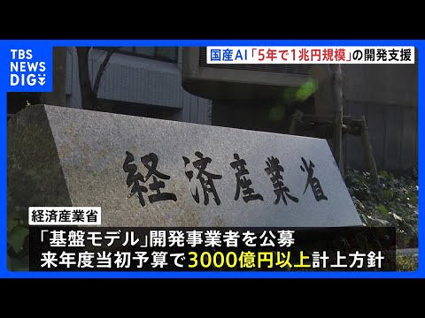 政府が国産AI開発支援で過去最大額「5年で1兆円規模」 ソフトバンクなどが新会社設立し選定事業者目指す｜TBS NEW… サムネイル