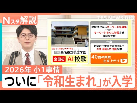 約2割がランドセルを「買い替え」検討？驚きの“AI校歌”も誕生？令和生まれが初入学！イマドキの小1最新事情【Nスタ解説… サムネイル