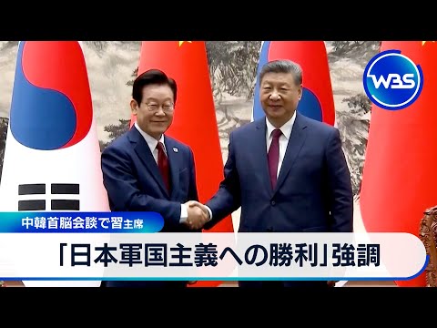 「日本軍国主義への勝利」強調　 中韓首脳会談で習主席【WBS】 サムネイル