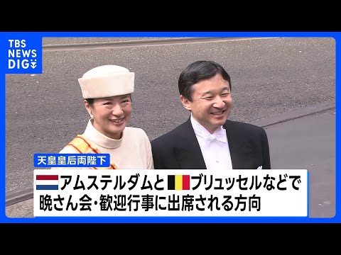 天皇皇后両陛下 オランダとベルギーを公式訪問へ　そろっての複数国訪問は24年ぶり｜TBS NEWS DIG サムネイル