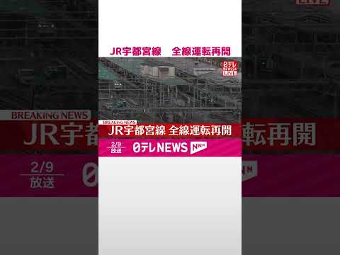 【速報】JR宇都宮線  全線運転再開  shorts サムネイル