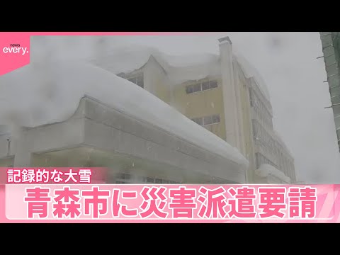 【各地で“異常事態”】記録的な大雪で青森市に災害派遣要請  乾燥による渇水や火事…都内はインフルエンザ注意報も サムネイル